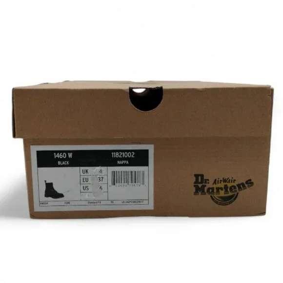 Dr. Martens Women's Size 6 Black 1460 Smooth Leather 8 Eye Lace Up Ankle Boots